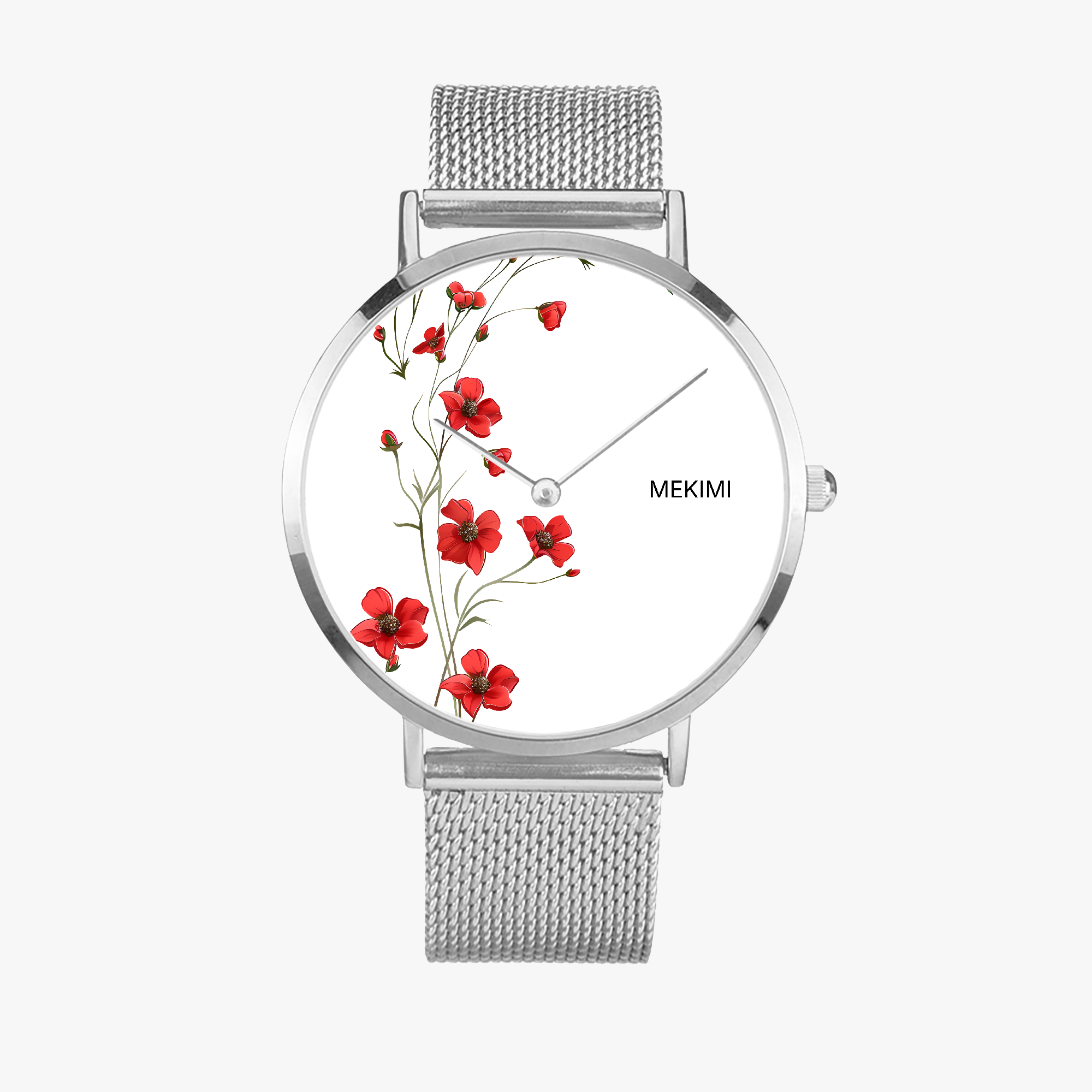 MEKIMI WATCH- Red flowers Watch