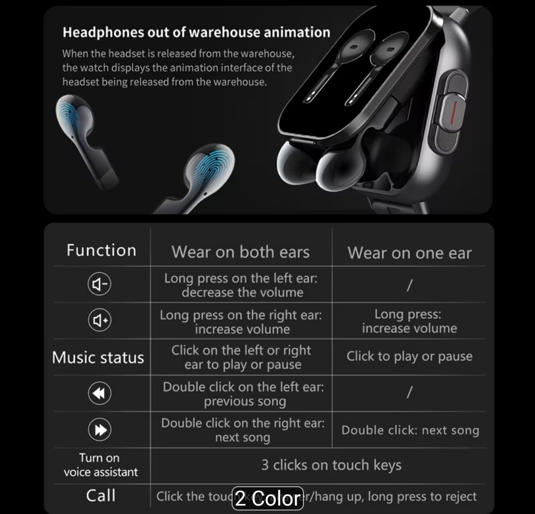 Smart Wrist Watch & Earpiece