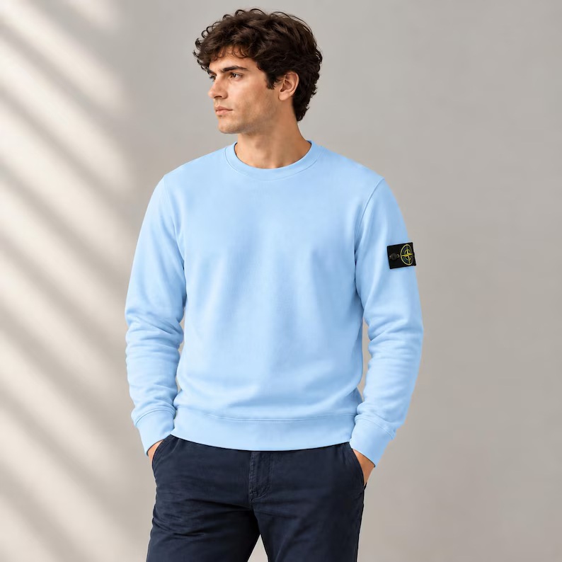 Stone Island Knit Crew Neck Marina Sweater