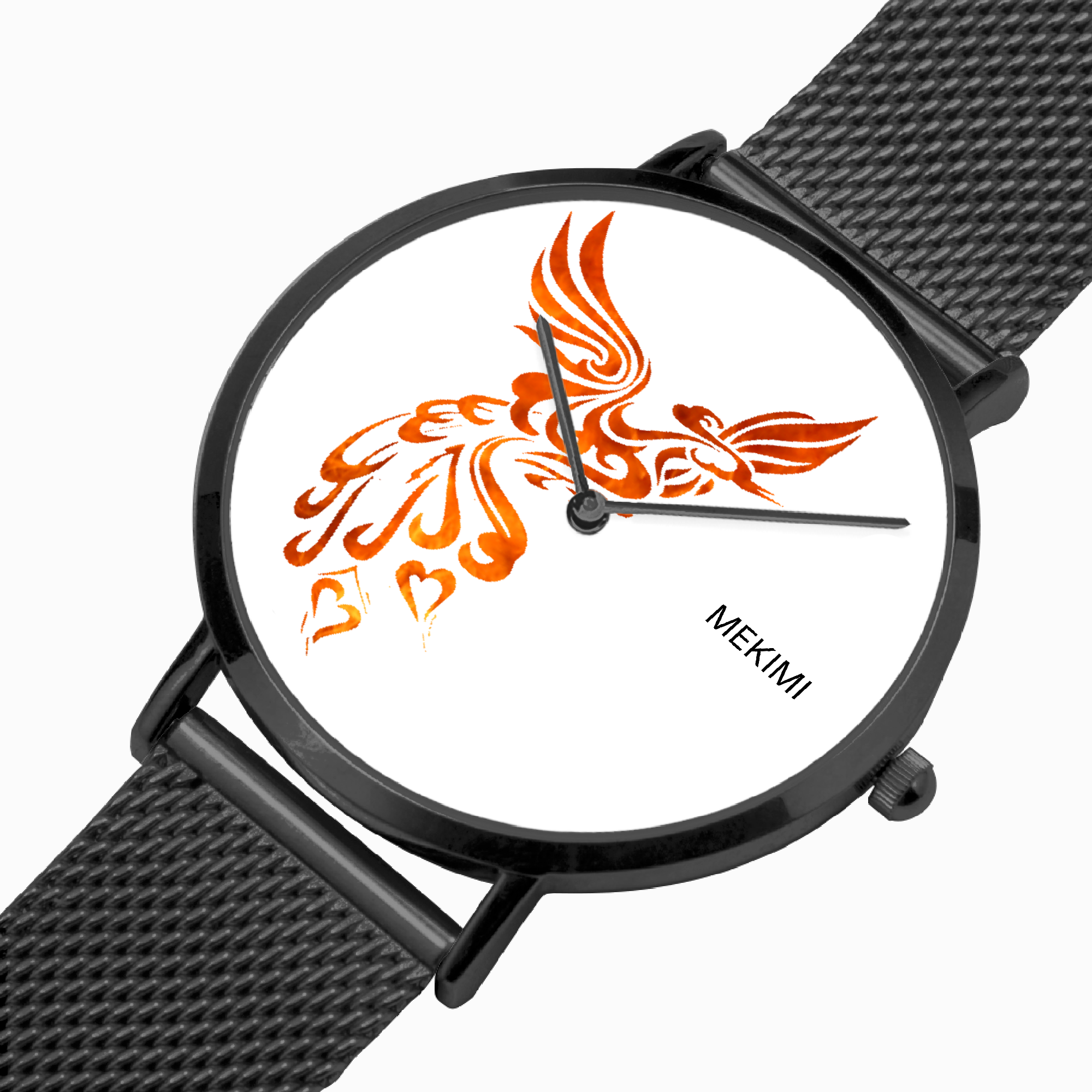 MEKIMI WATCH- Orange Phoenix Design Watch