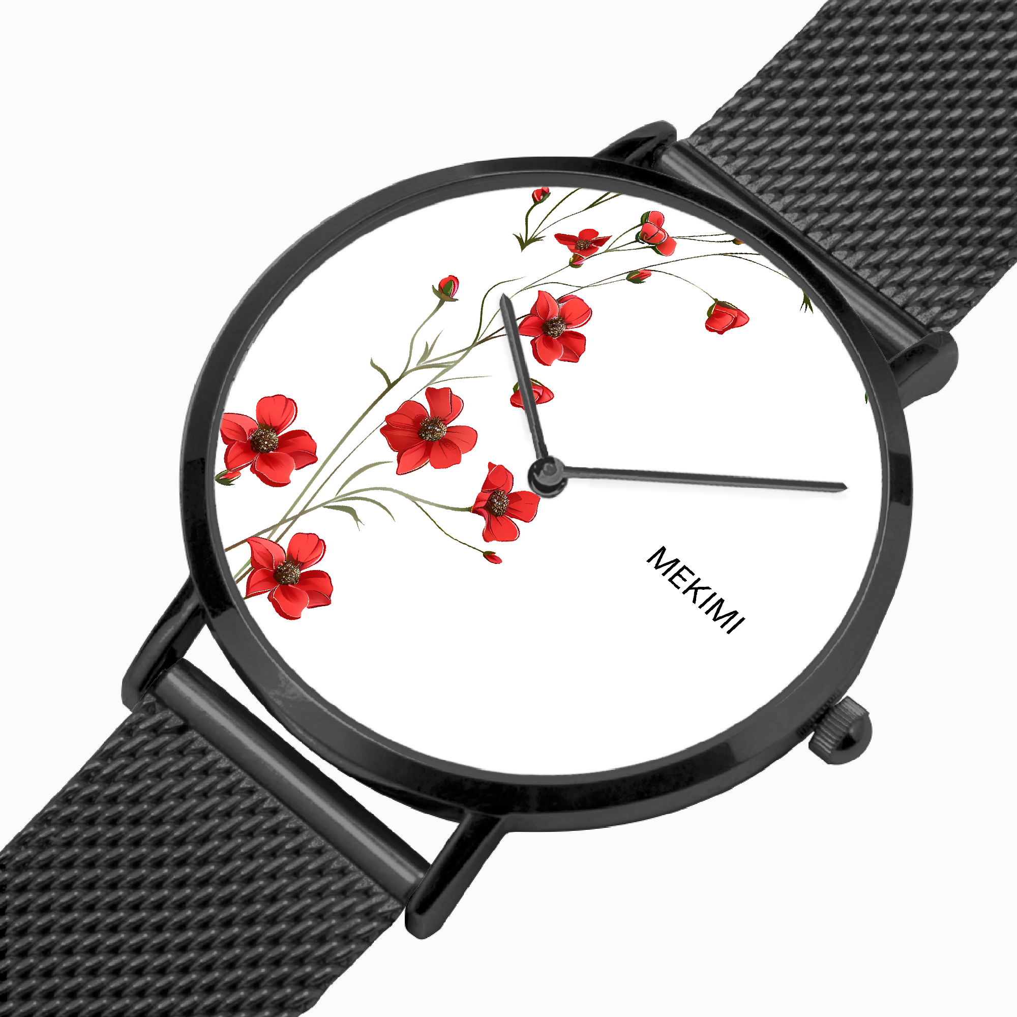 MEKIMI WATCH- Red flowers Watch