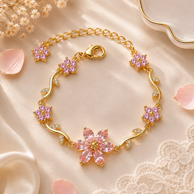 Tulip Flower Bracelet
