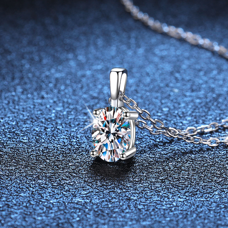 Vetra Premium 1-Karat D Color Moissanite Necklace