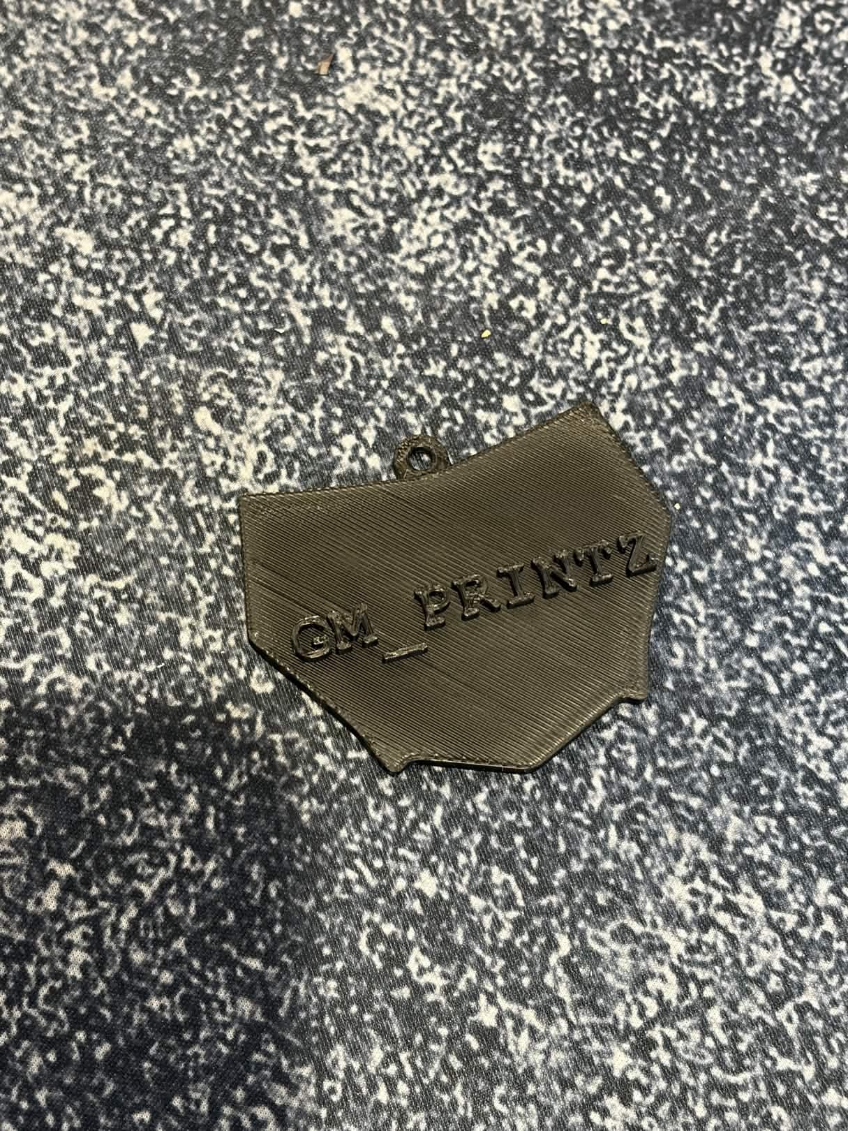 Mini Motocutz plate keychain