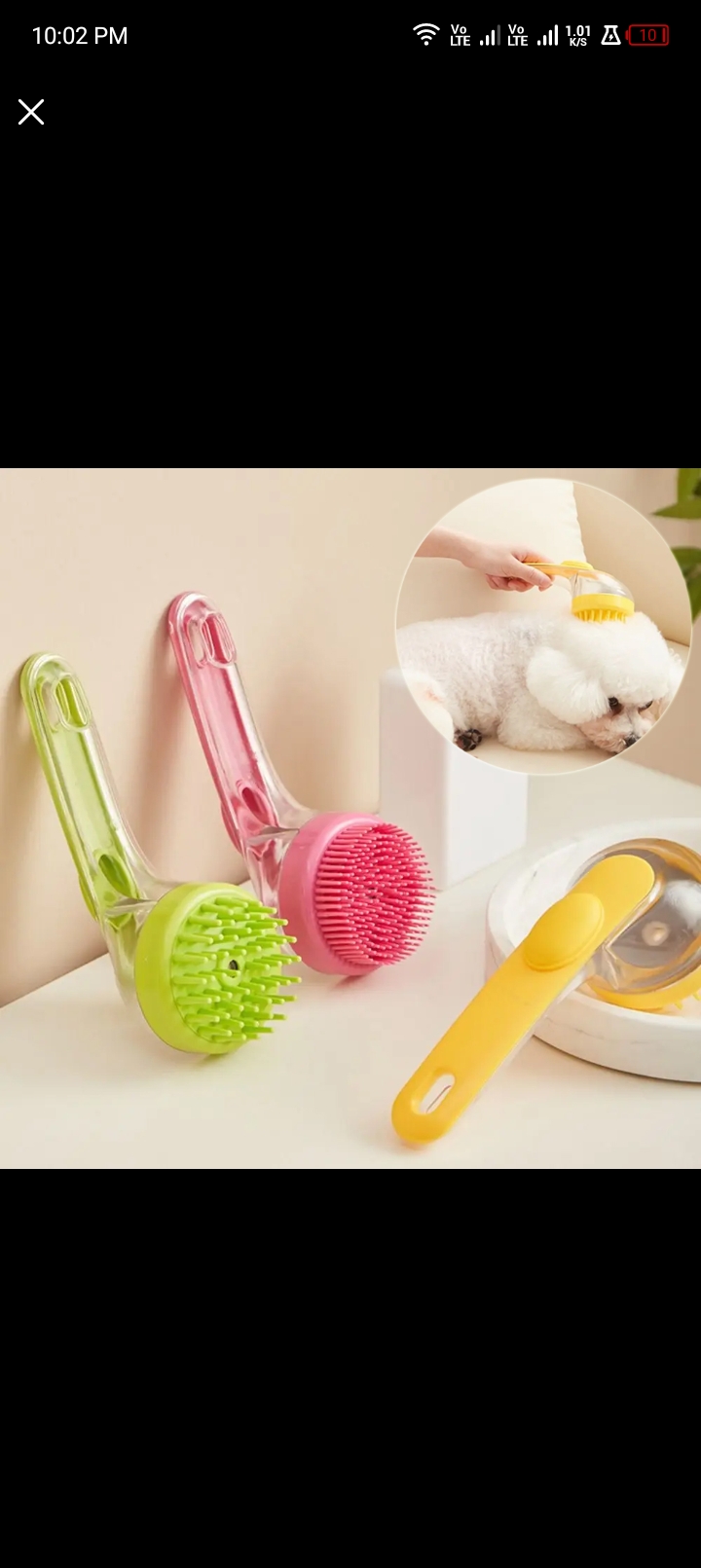 Magic pet hair remover brush