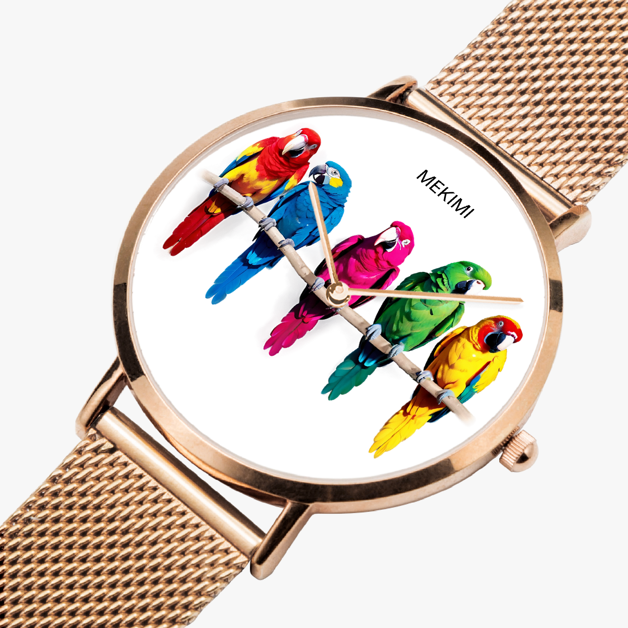 MEKIMI WATCH-Parrots on a Branch Watch