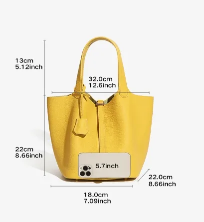 MAKOM BAGS- Urban Simple Style- Bucket Bag
