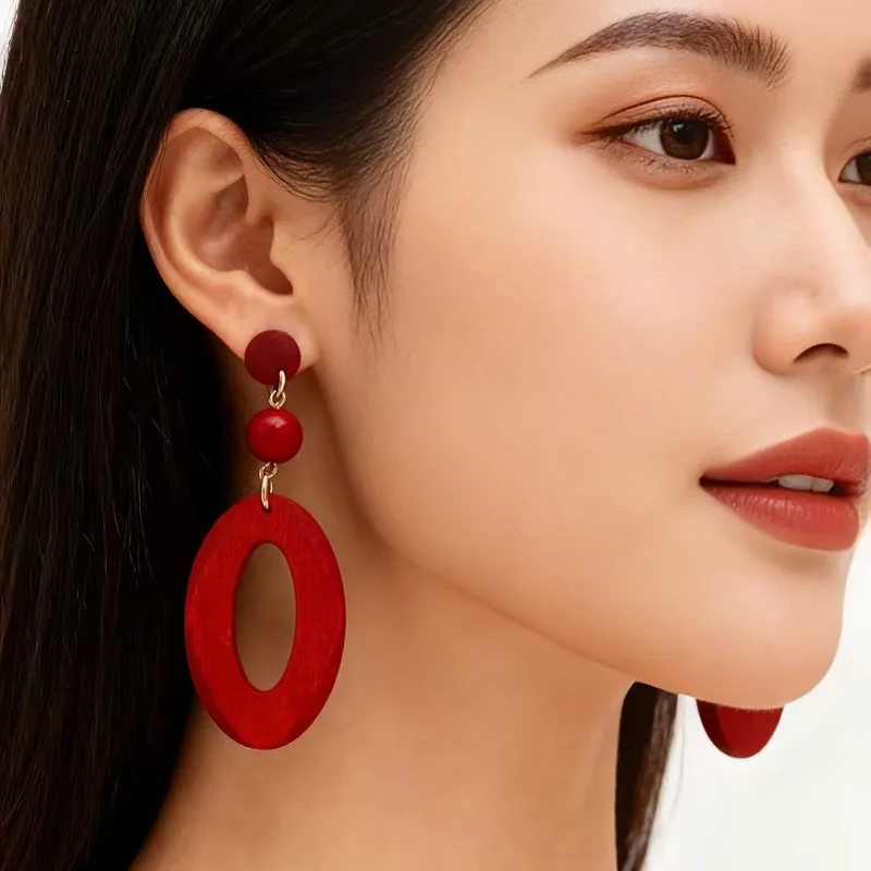 MEKIMI JEWELRY- Red Sunset Wood
