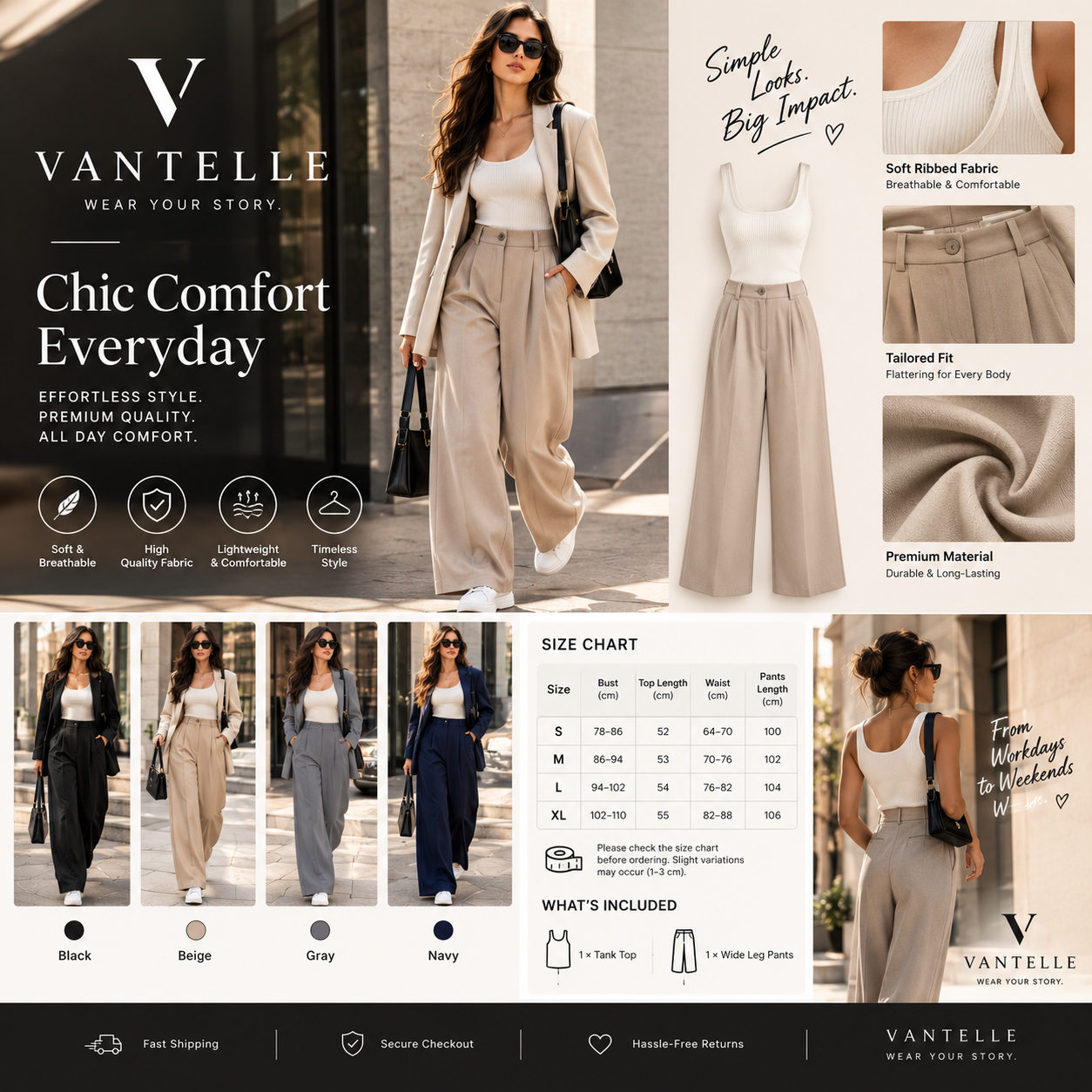 VANTELLE Belle Set